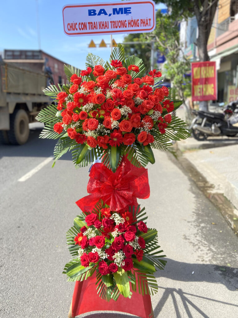 Mẫu hoa khai trương tại Shop hoa tươi Thái Bình